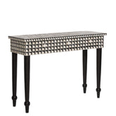 Bone Inlay Cuboid Console Table Black 2